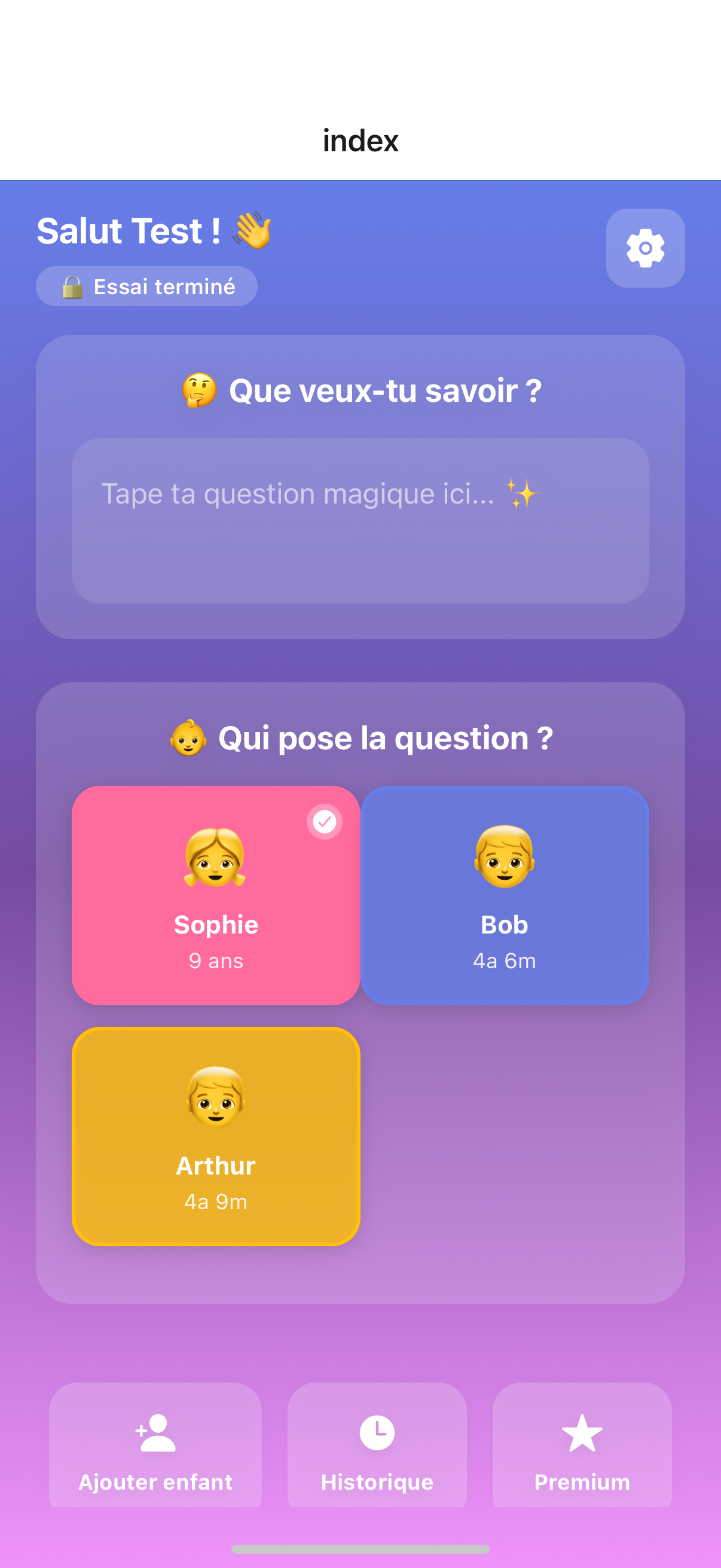 Dis Maman ! App Screenshot