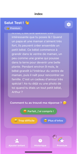 Réponses adaptées